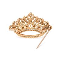 DIAMOND CROWN BROOCH