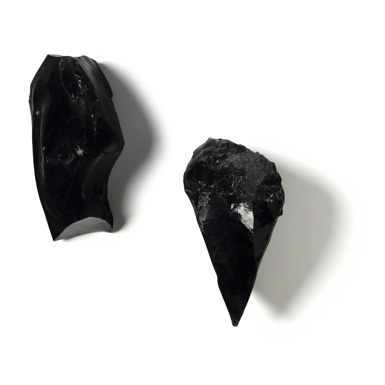 Two Pre-Columbian Obsidian Cores