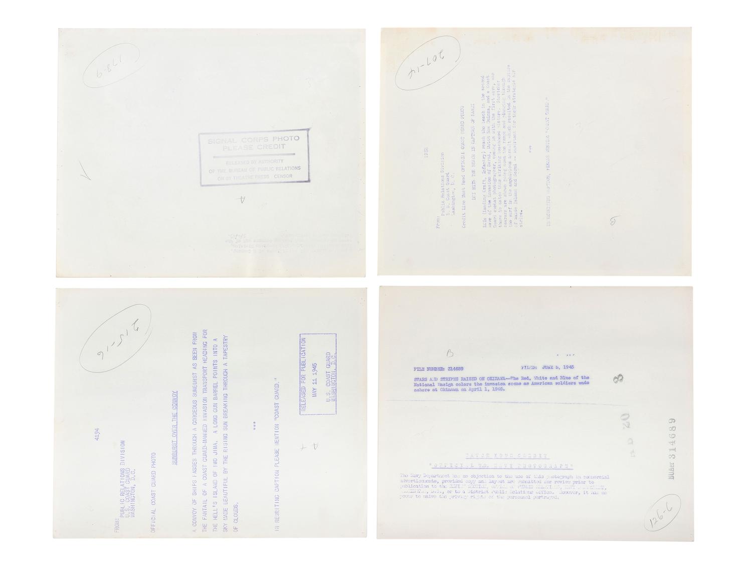 [PRESIDENTS] Photographs and ephemera related to Presidents Kennedy, FDR, Truman, and Reagan.