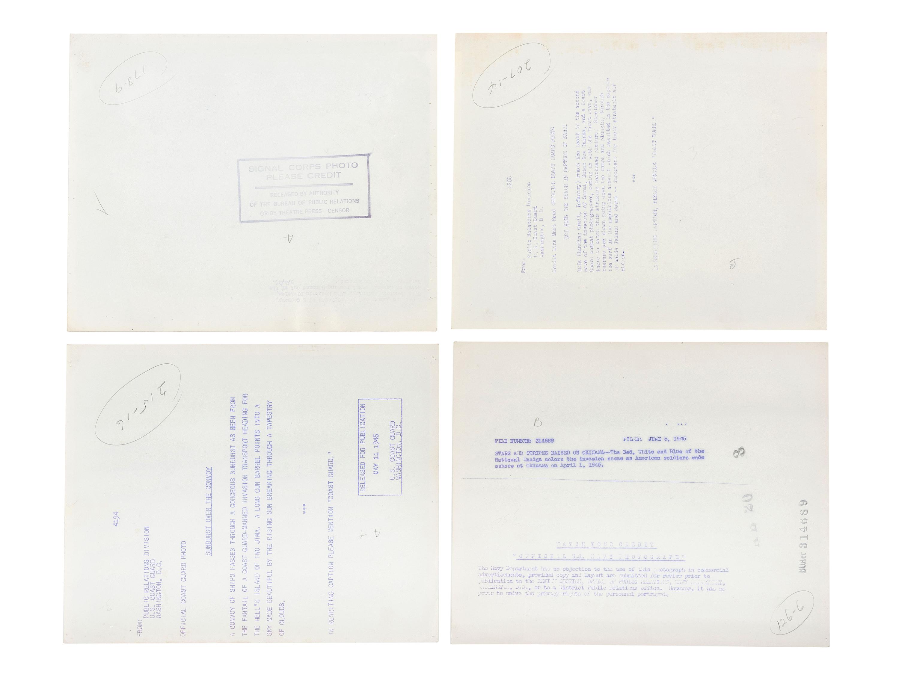[PRESIDENTS] Photographs and ephemera related to Presidents Kennedy, FDR, Truman, and Reagan.