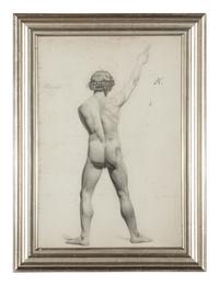 A Group of Three Male Nudes , 1824-1830