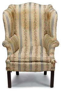 Chippendale mahogany easy chair america, circa 1795