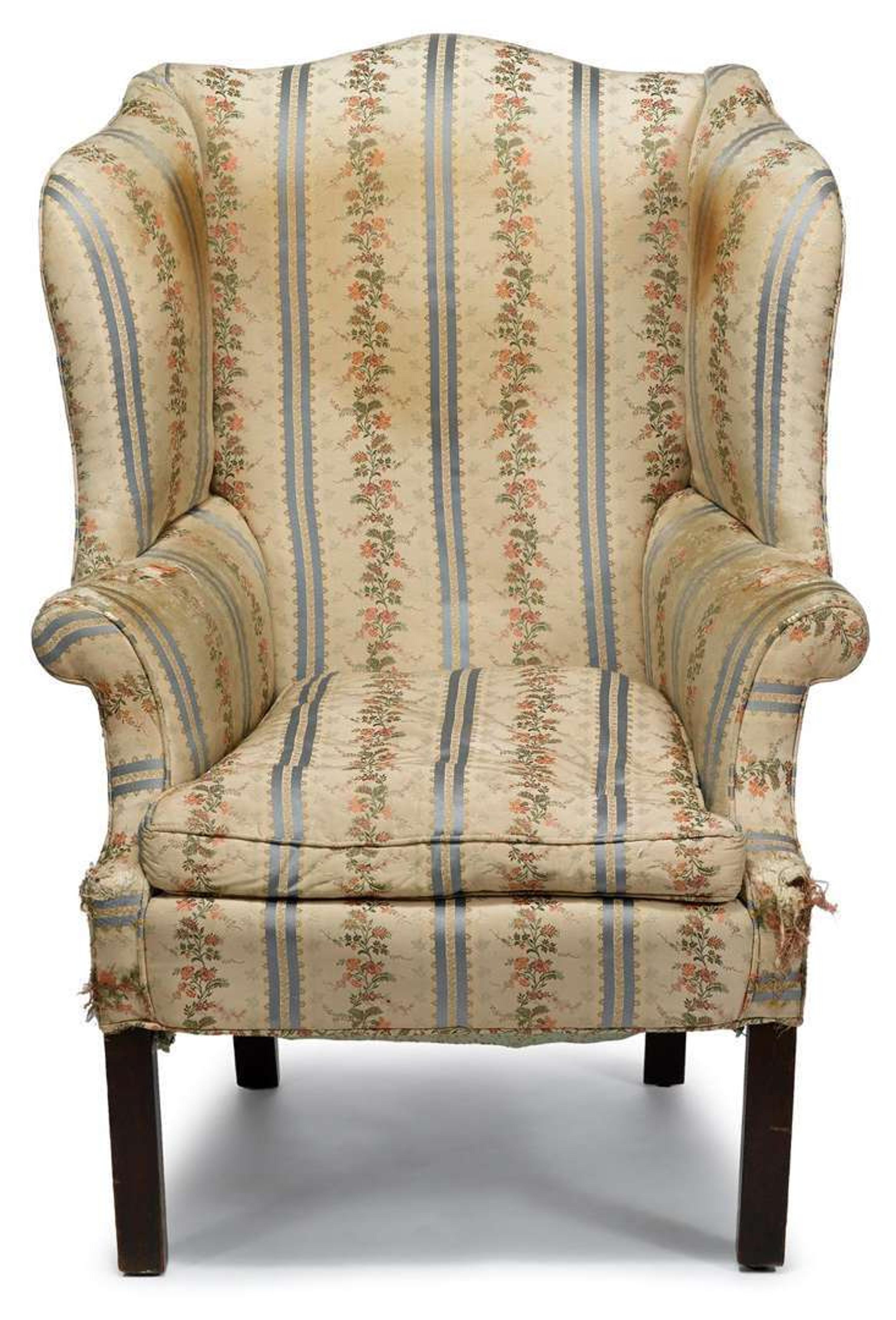 Chippendale mahogany easy chair america, circa 1795
