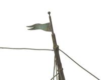 A Molded And Cut Copper Schooner Weathervane