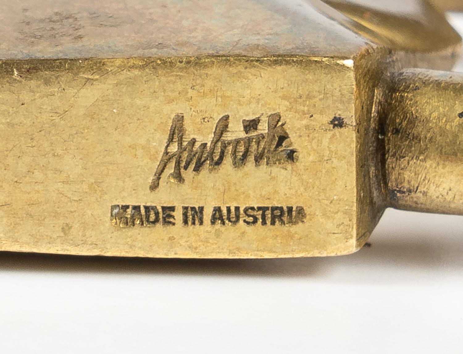 Pipe Rest and Lock Form Paper Weight, c. 1950 Austria