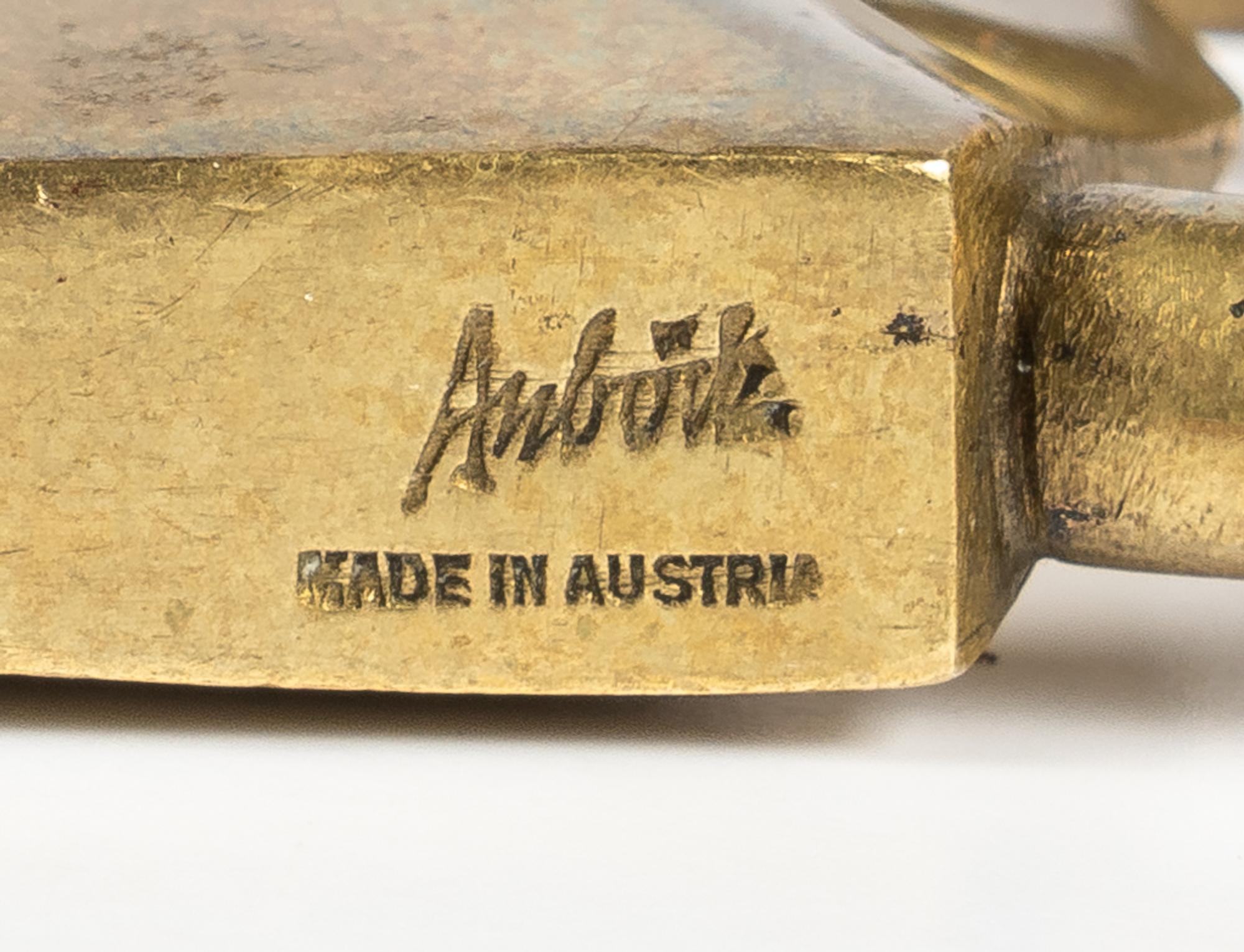 Pipe Rest and Lock Form Paper Weight, c. 1950 Austria