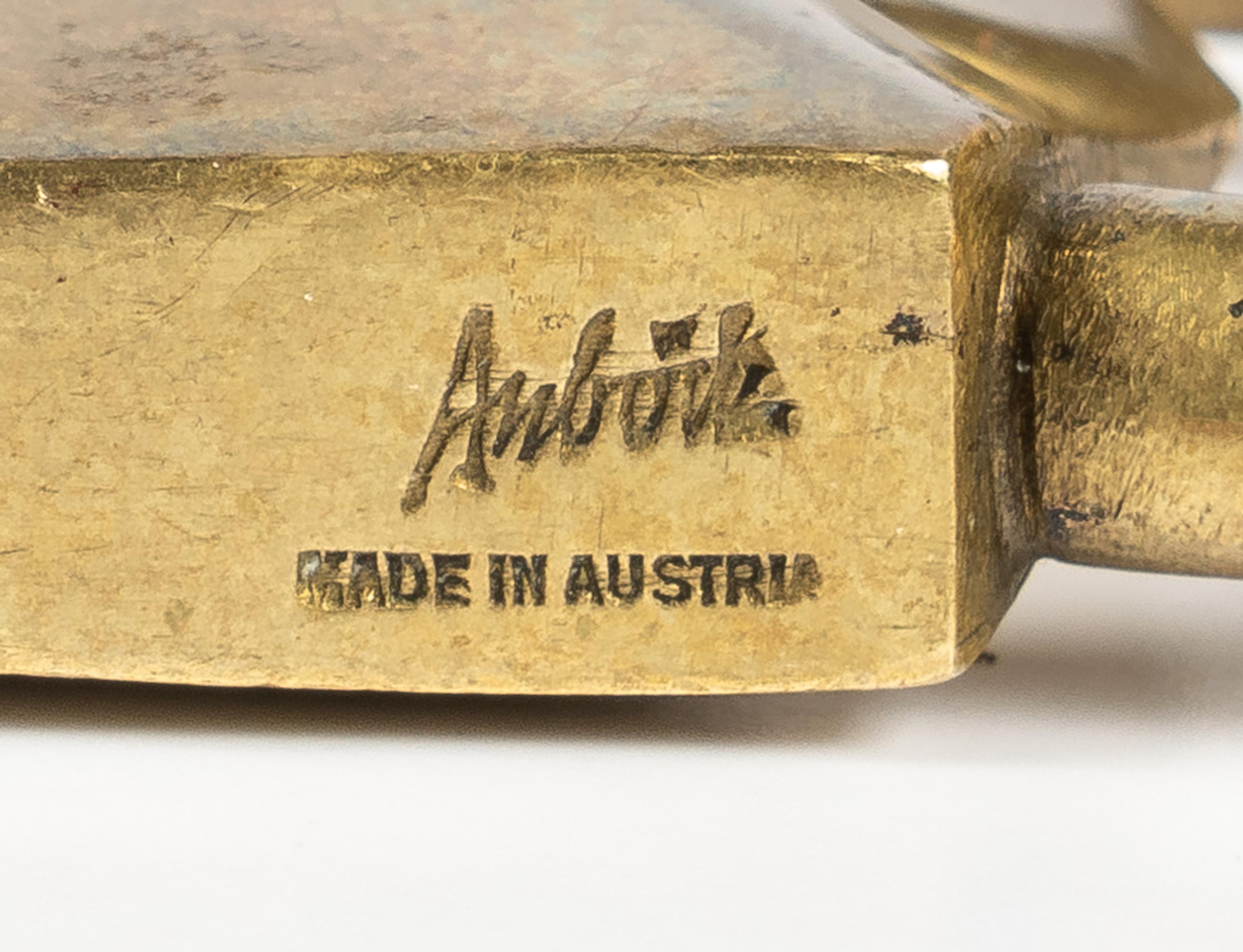 Pipe Rest and Lock Form Paper Weight, c. 1950 Austria