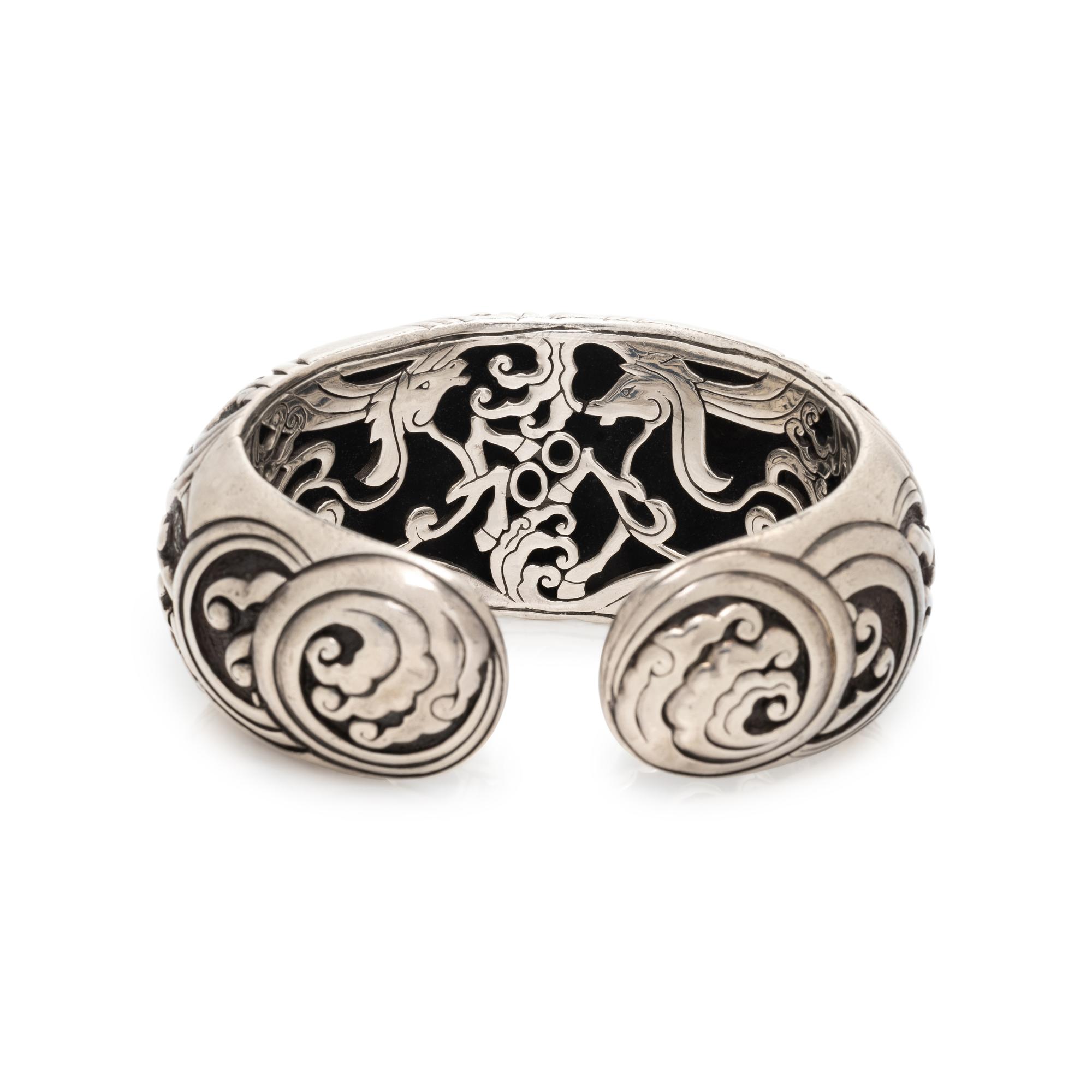 JOHN HARDY, STERLING SILVER HORSE CUFF
