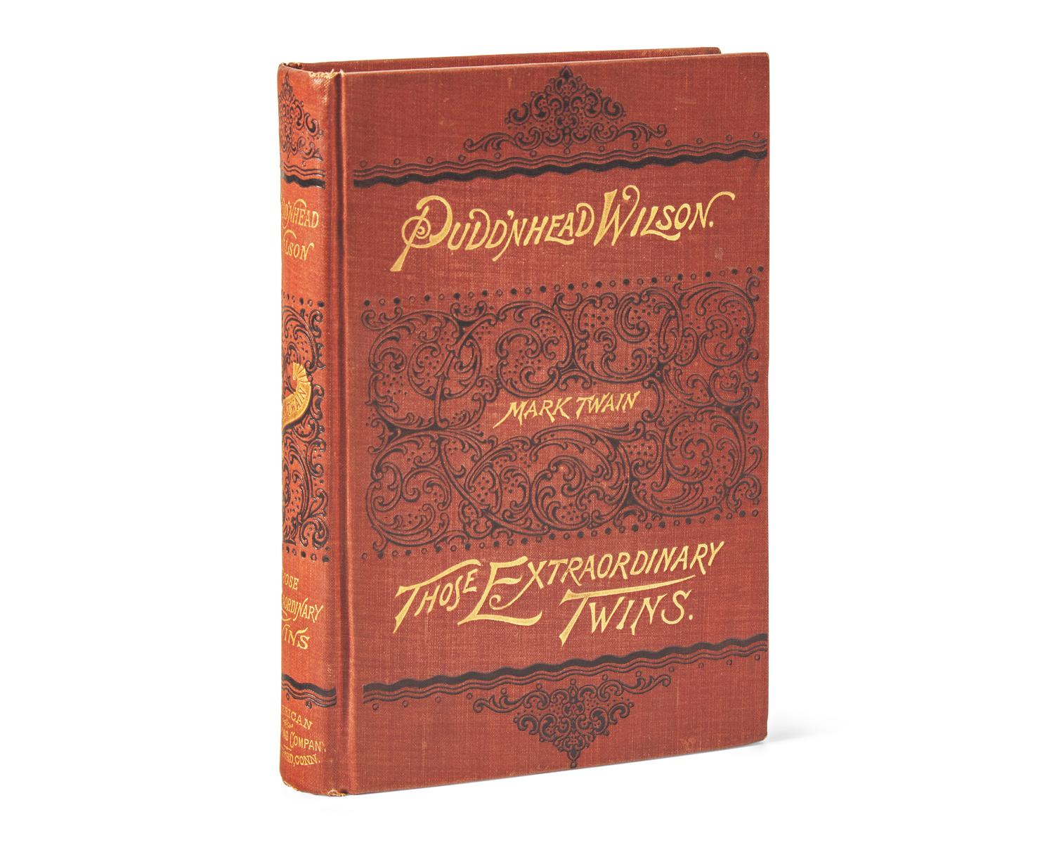 CLEMENS, Samuel L. ("Mark Twain"). The Tragedy of Pudd'nhead Wilson And the Comedy Those Extraordinary Twins. Hartford, Conn.: American Publishing Company, 1894.