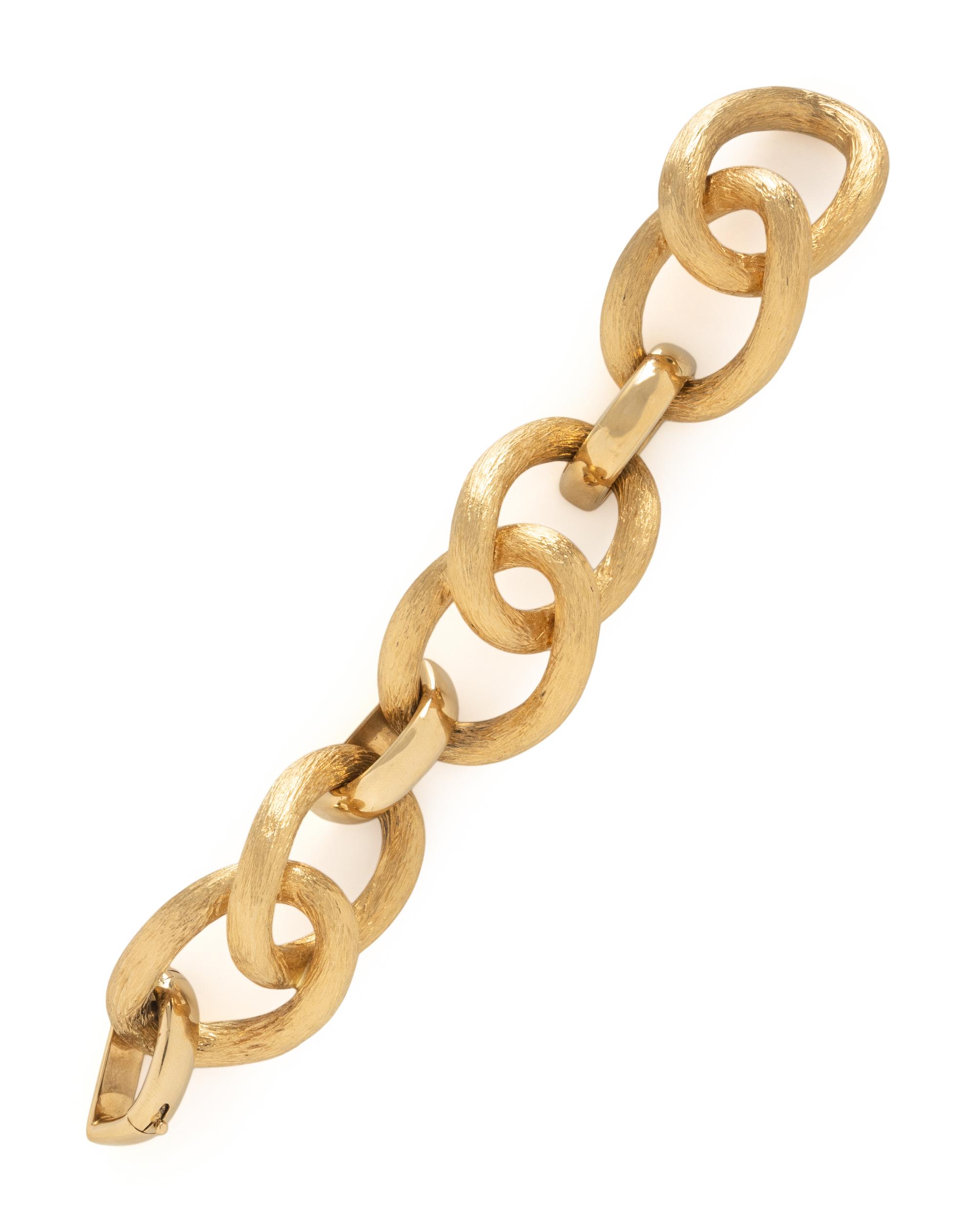 YELLOW GOLD LINK BRACELET