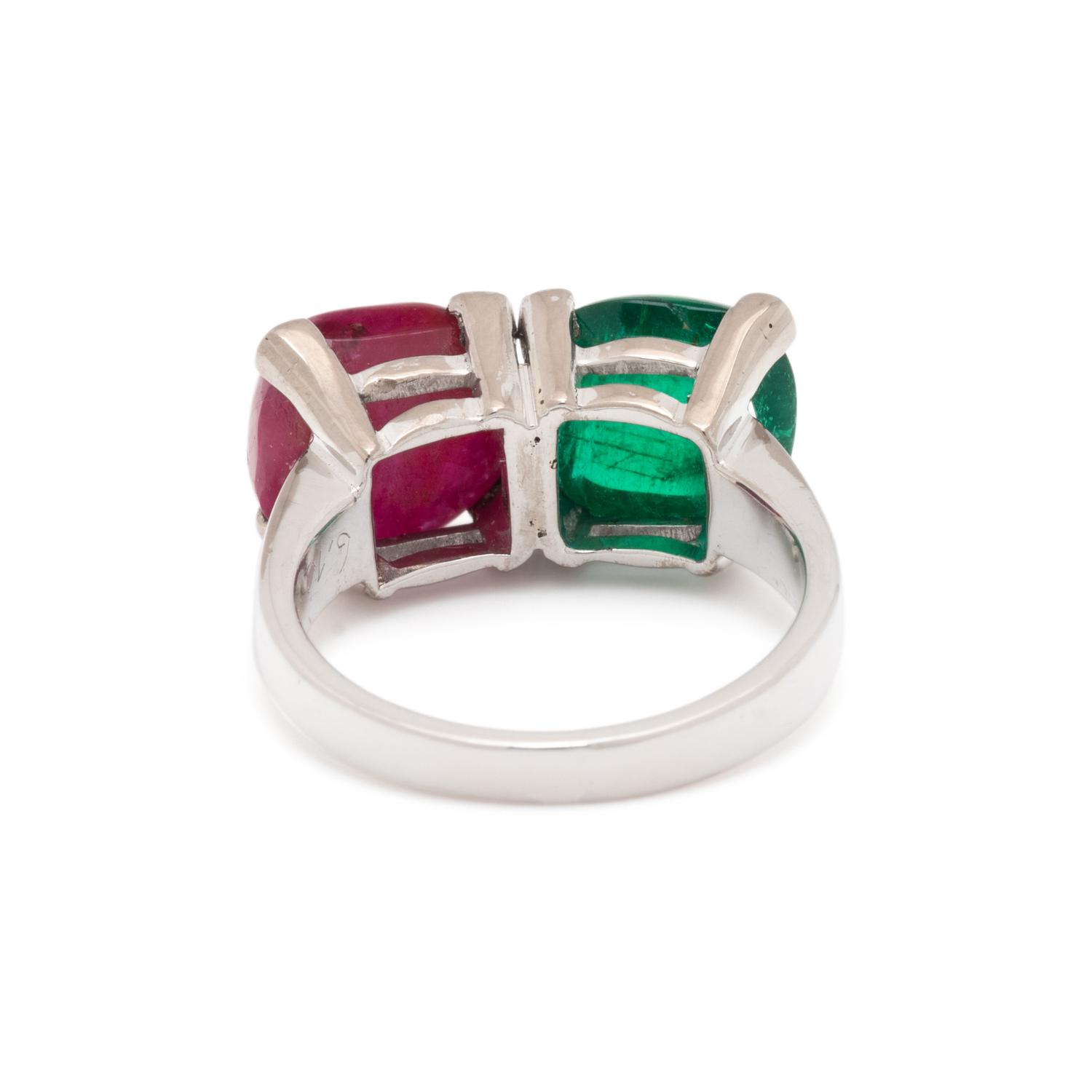 RUBY AND EMERALD RING