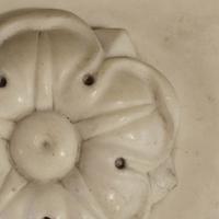 A Pair of Carved Marble Plinths 6" W x 3" D x 6" H, — France, Circa 1900
