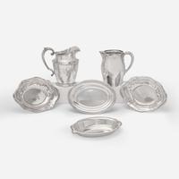 A group of six sterling silver tablewares Various makers, 20th century