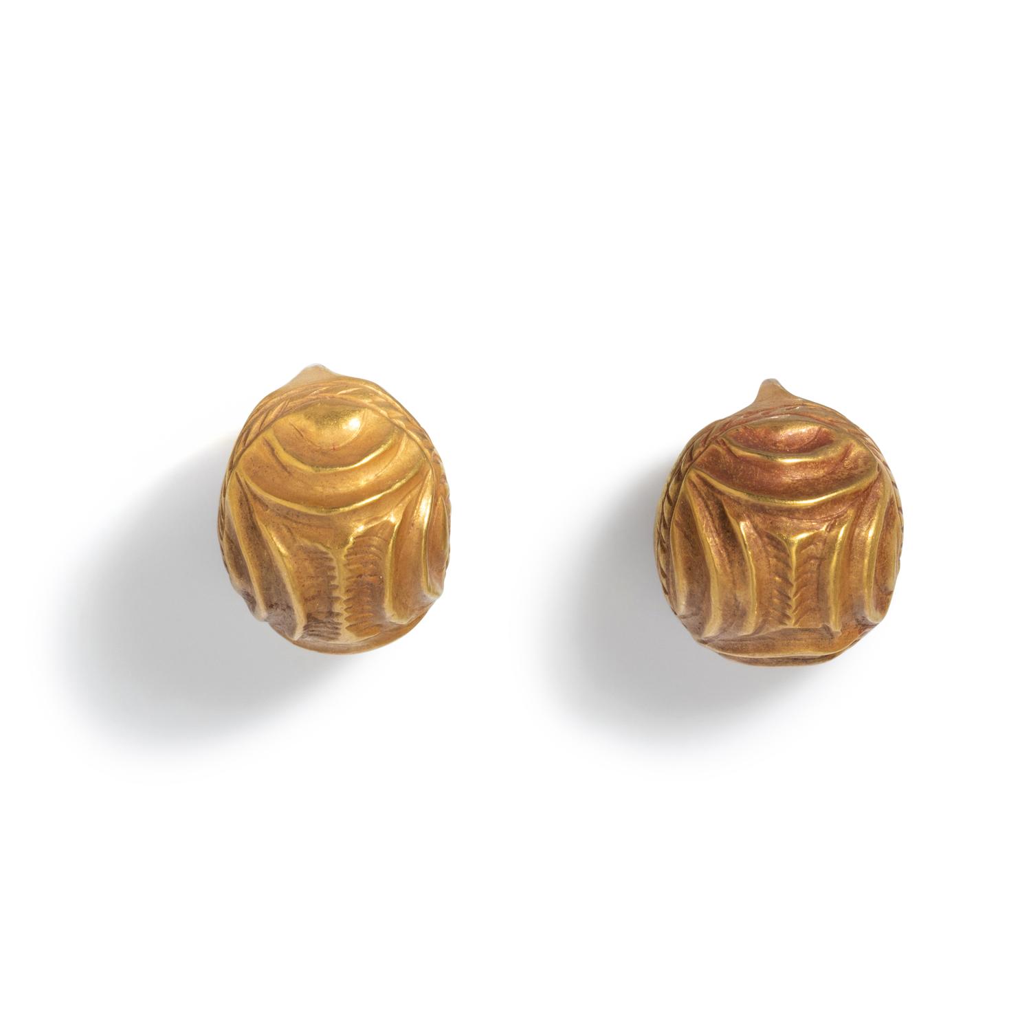 A Pair of Roman Gold Earrings