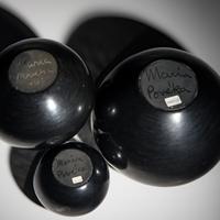Maria Martinez (San Ildefonso, 1887-1980) — Blackware Pottery Jars 1956-1967