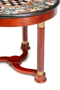 An Empire Style Mahogany and Specimen Marble-Top Center Table
