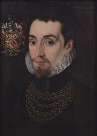 Portrait of an Elizabethan Man, Possibly Edmund Huddleston , 1562
