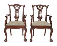A Set of Ten George III Style Mahogany Dining Chairs