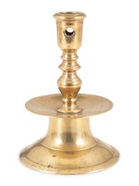 A Continental Brass Heemskirk Candlestick