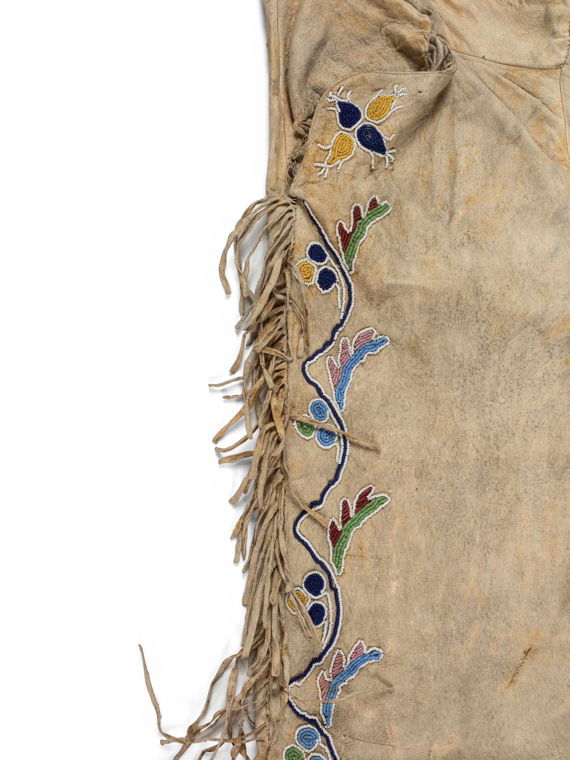 Crow Beaded Hide Pants