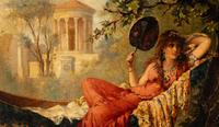 Ladies in Repose (a pair)