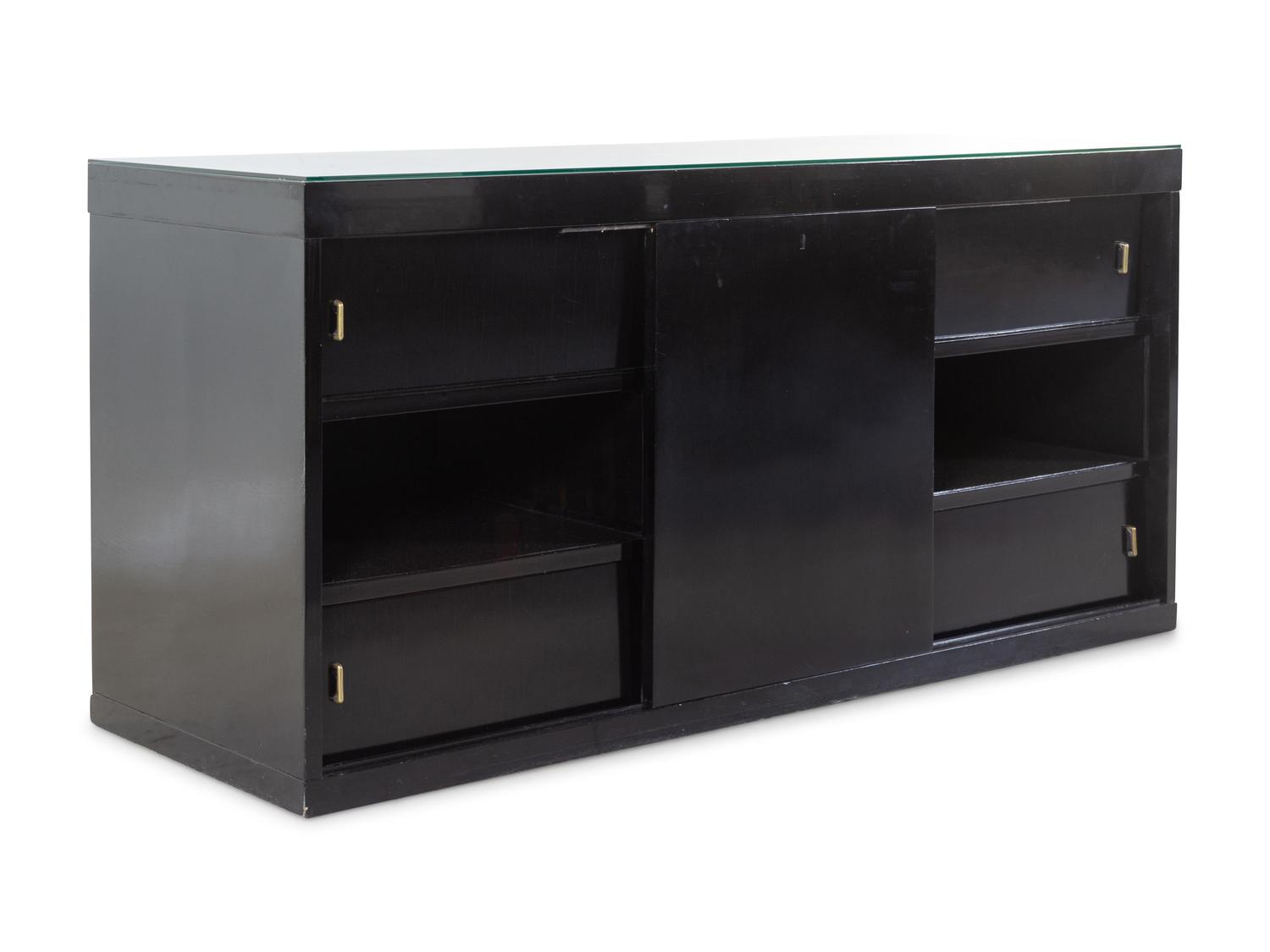 An Art Deco Lacquered Credenza