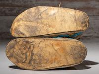 Northern Plains Beaded Buffalo Hide Hightop Moccasins