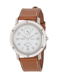 HERMÈS, REF. CL5.710 STAINLESS STEEL 'CLIPPER' WATCH