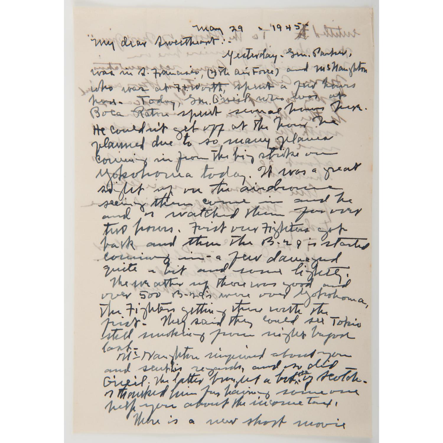 Major General James E. Chaney Archive, Incl. Letters from Iwo Jima