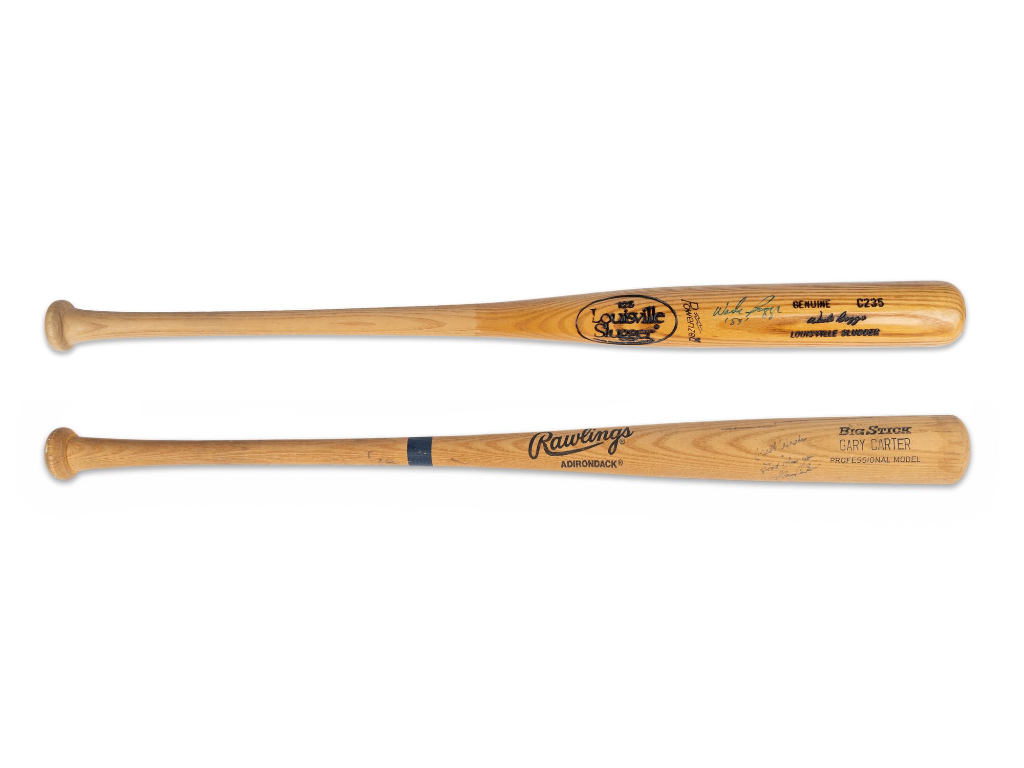 A Group of Baseball Hall of Fame Signed Autograph Bats featuring Wade Boggs and Gary Carter