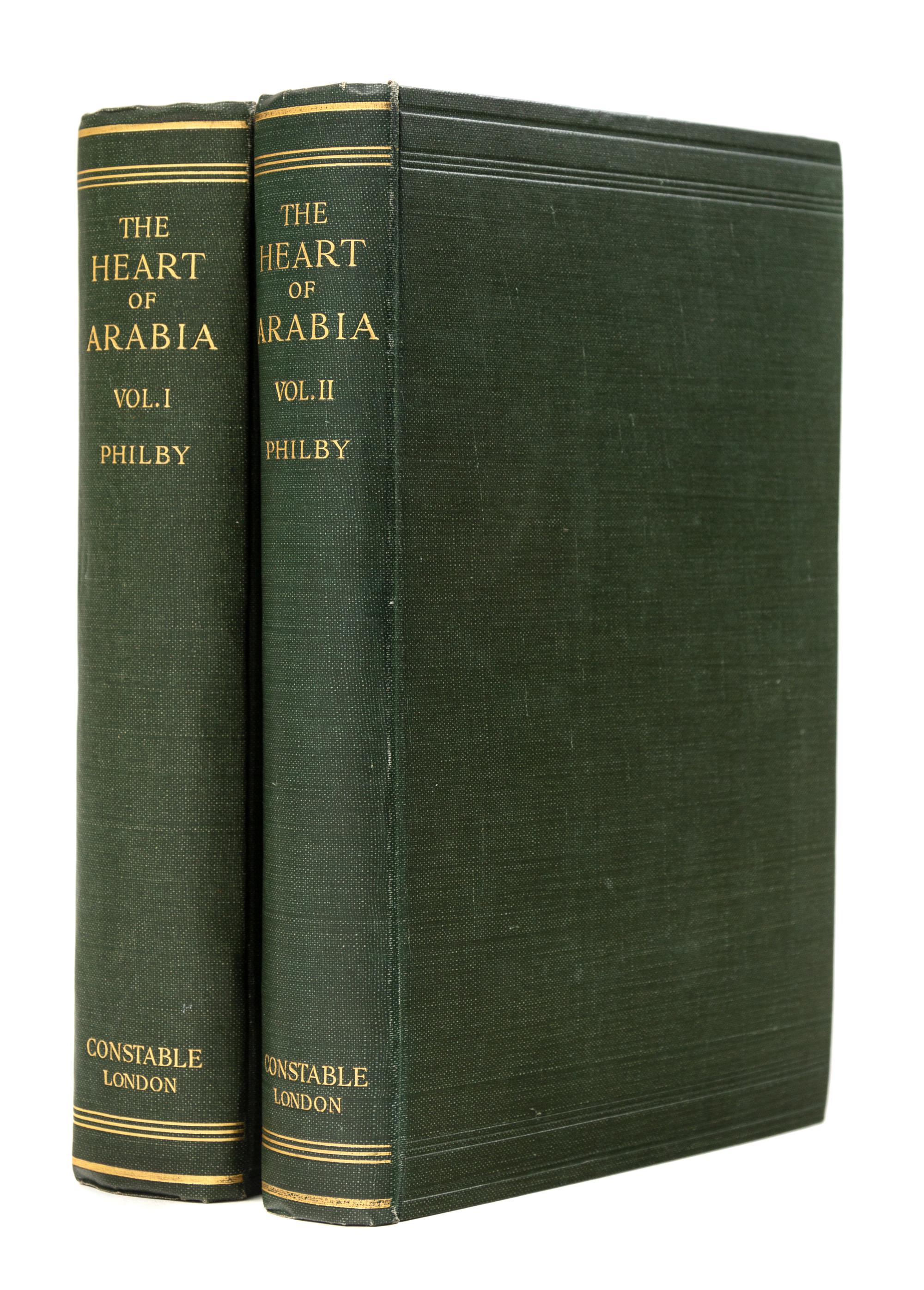 PHILBY, Harry St. John Bridger (1885-1960). The Heart of Arabia. London, 1922. FIRST EDITION.