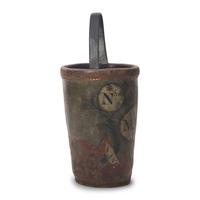 A Painted Leather Fire Bucket