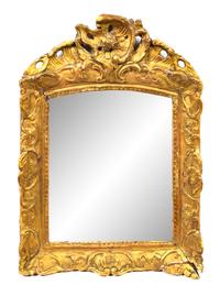 A Regence Giltwood Mirror Height 26 1/8 x width 18 1/4 inches. — 18TH CENTURY