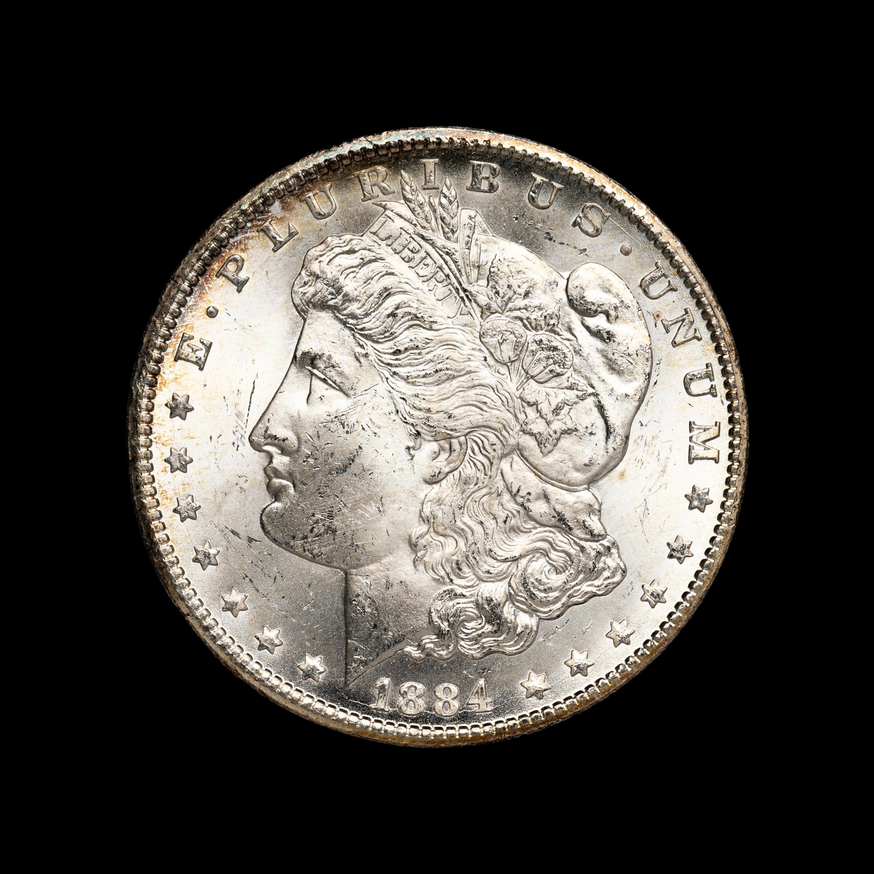 An 1884-CC Morgan $1 Coin