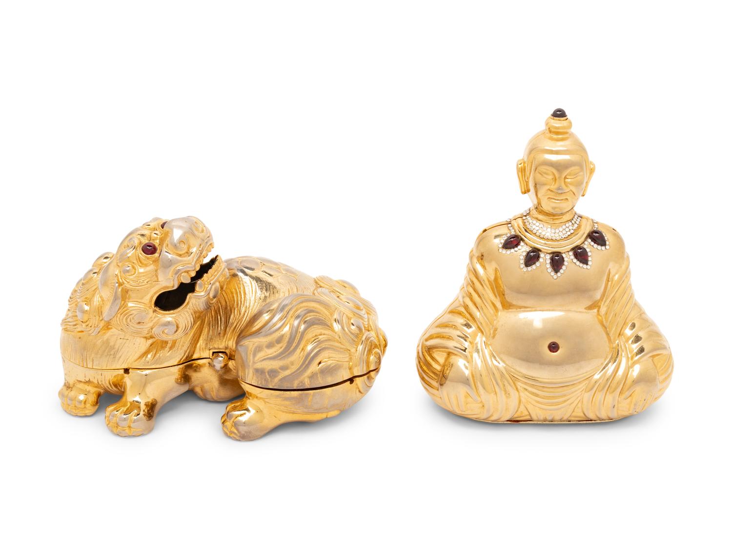 Judith Leiber, Two Asian-Inspired Minaudières