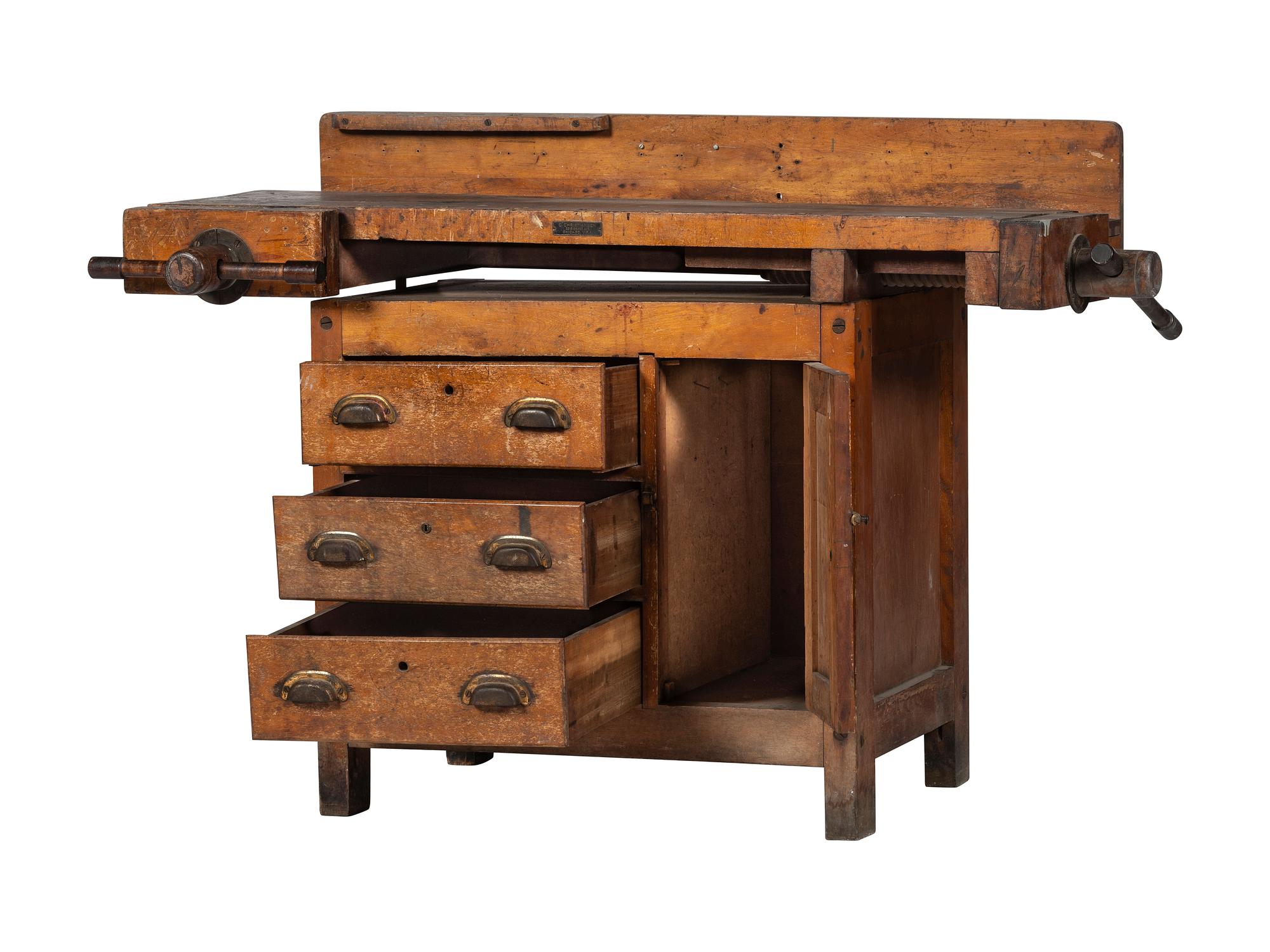 A Maple Work Bench with Vises