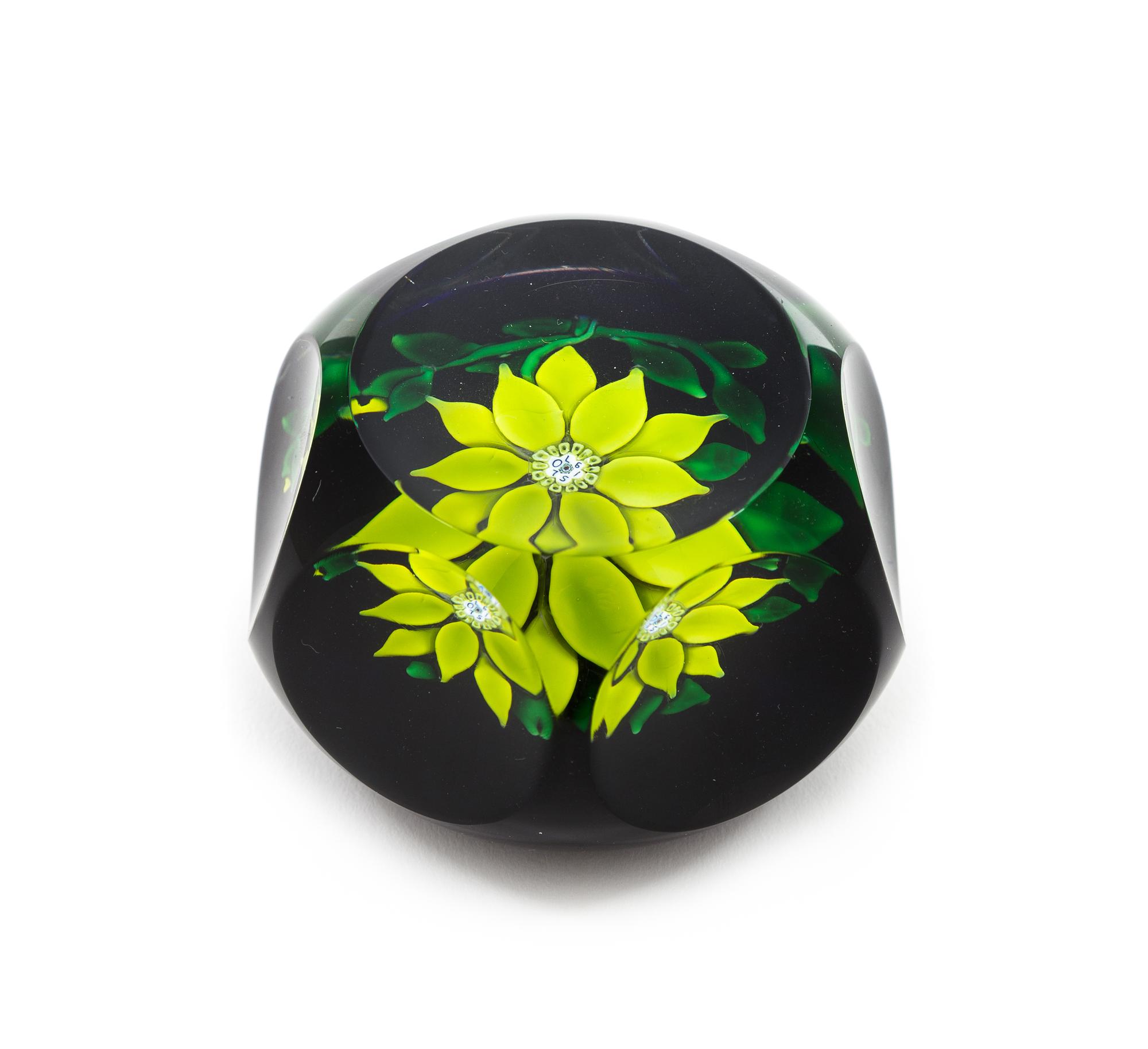 Saint-Louis, France, a clematis paperweight, 1970
