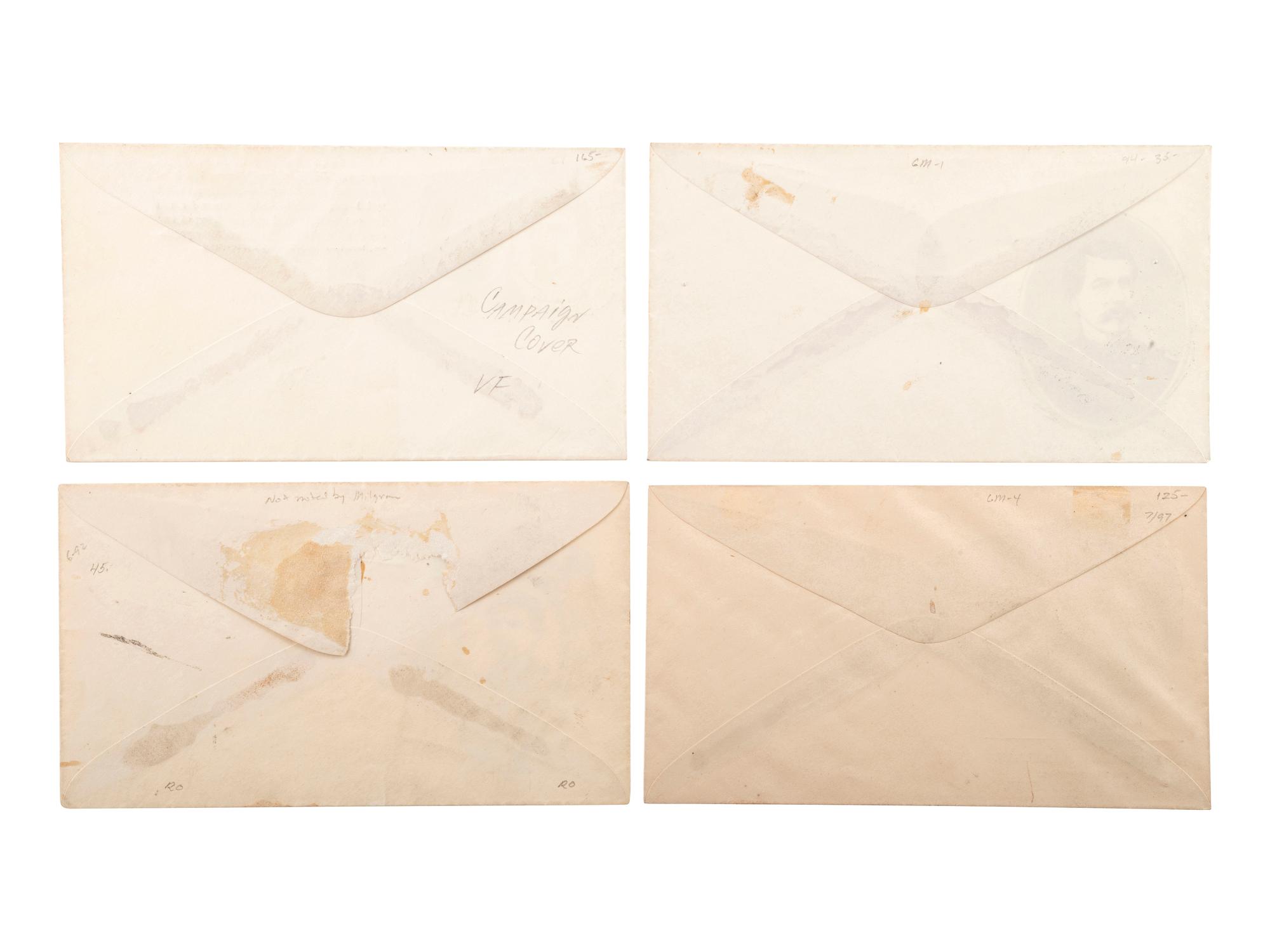 [McCLELLAN, George B. (1826-1885)]. A group of covers, pamphlets, a ballot, and broadsheet related to General McClellan's 1864 presidential campaign.