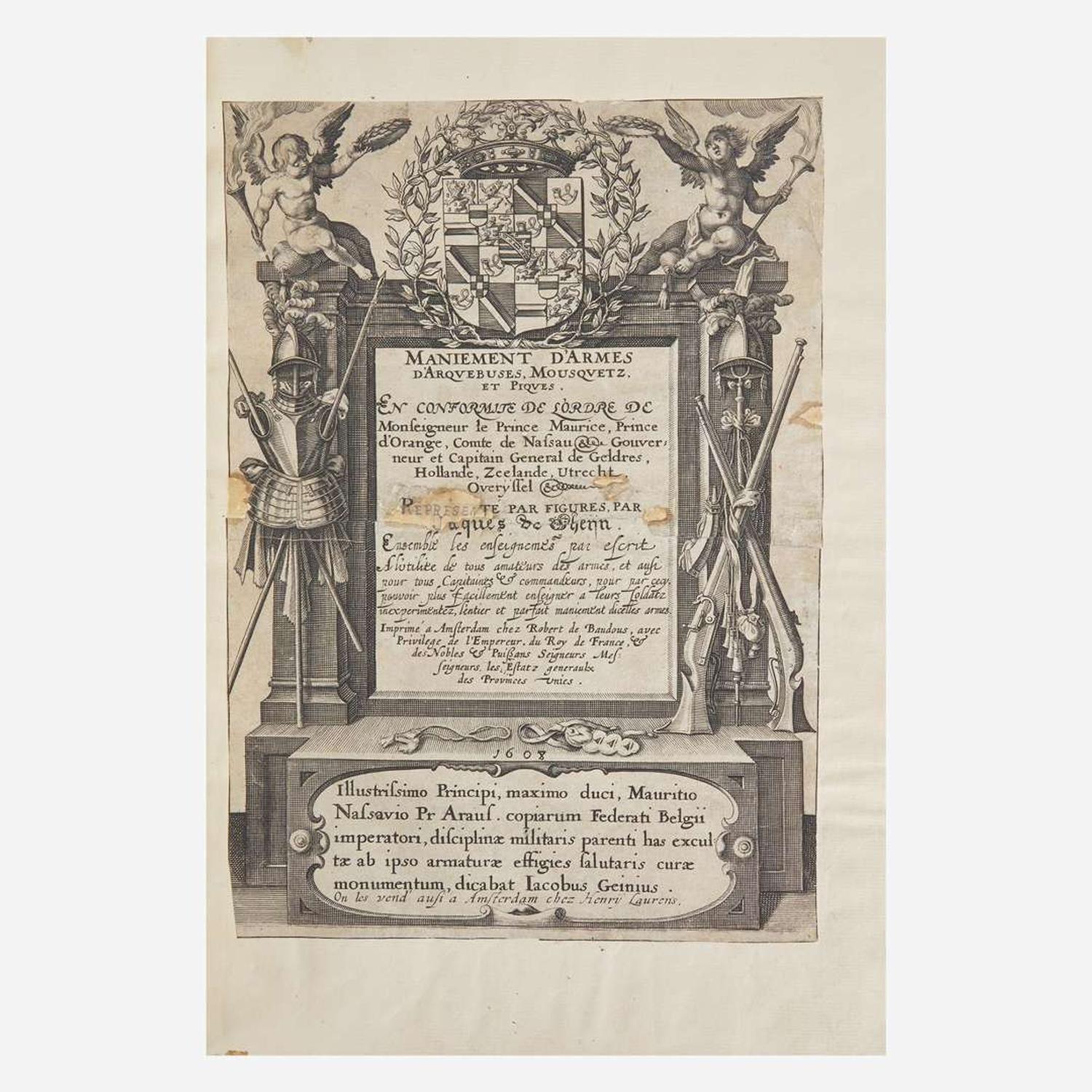 [Military History] Gheyn, Jacob de Maniement d'armes d'arquebuses, mousquetz, et piques...