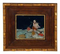 A Pair of Chinese Reverse Paintings on Glass