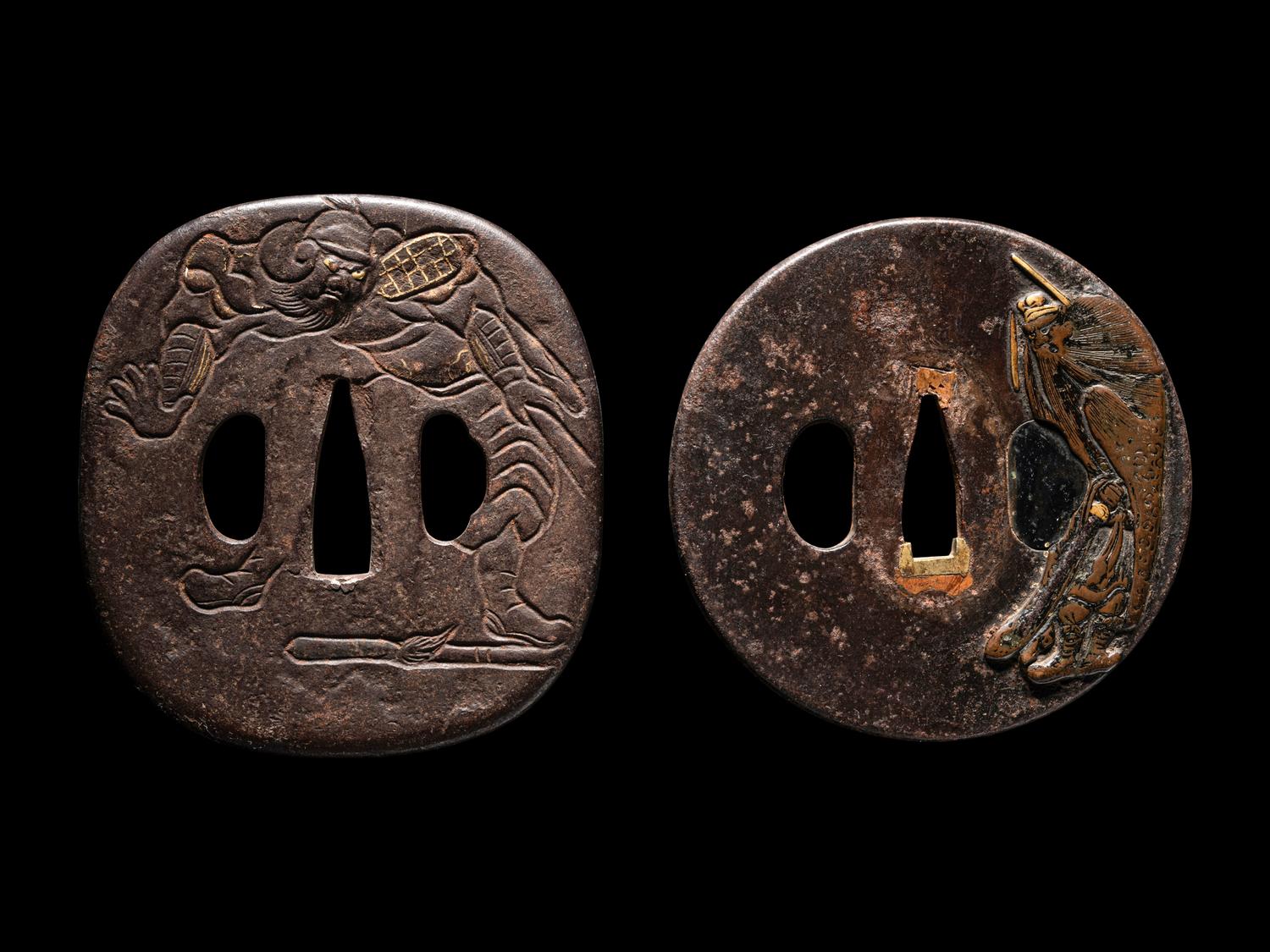 Four Japanese Metal Tsuba