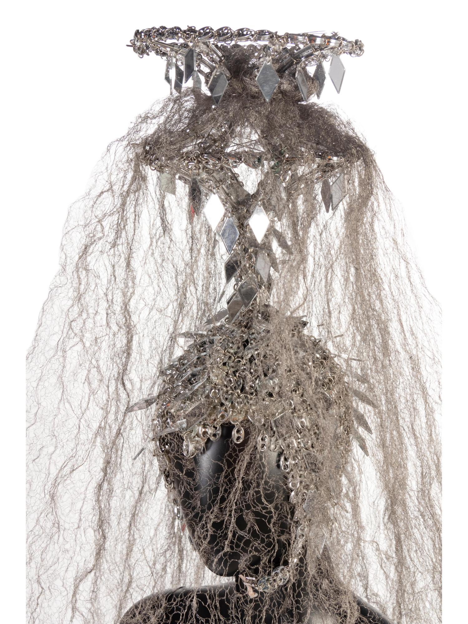 Paco Rabanne Headdress with Wire Veil