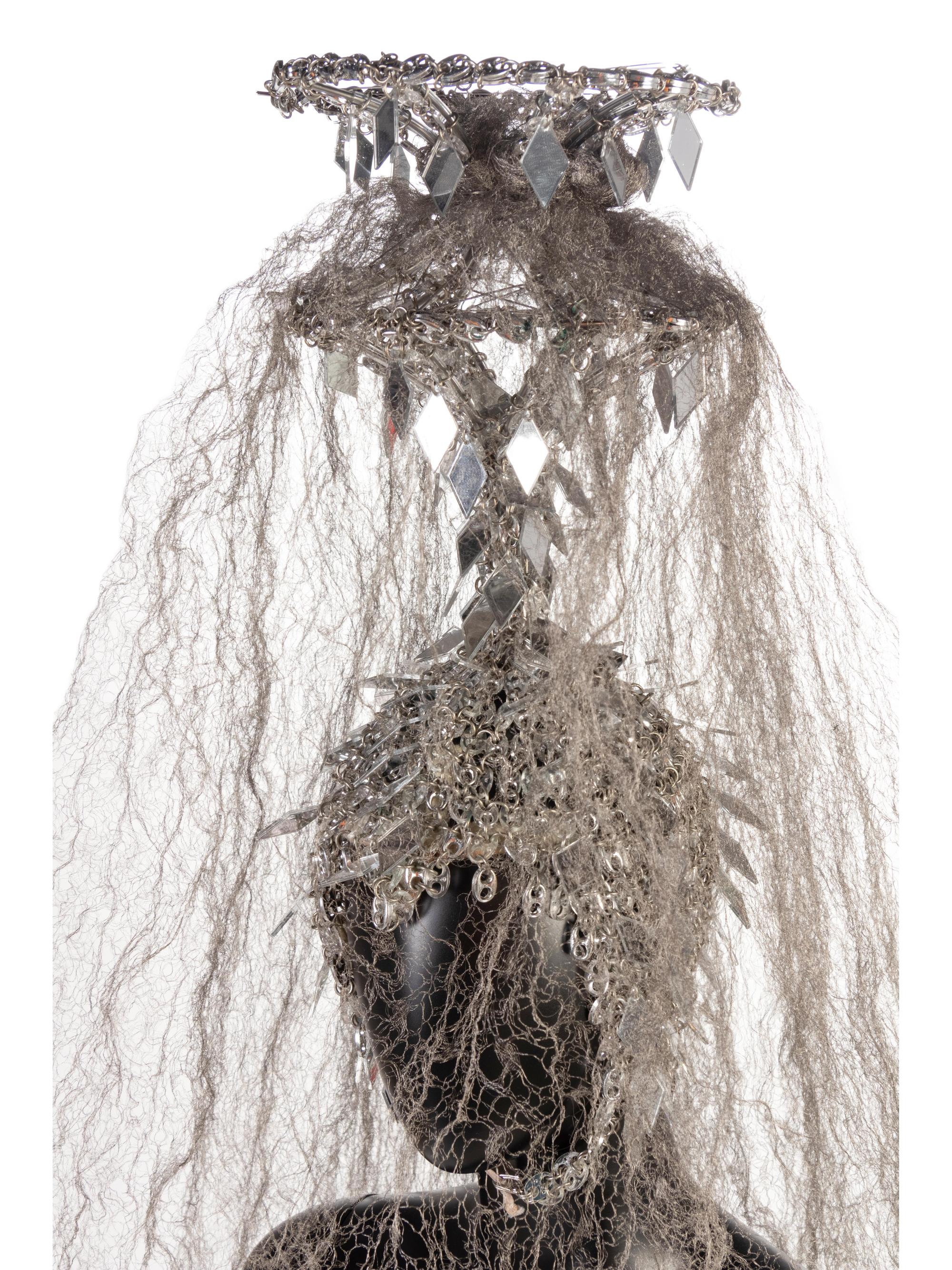Paco Rabanne Headdress with Wire Veil