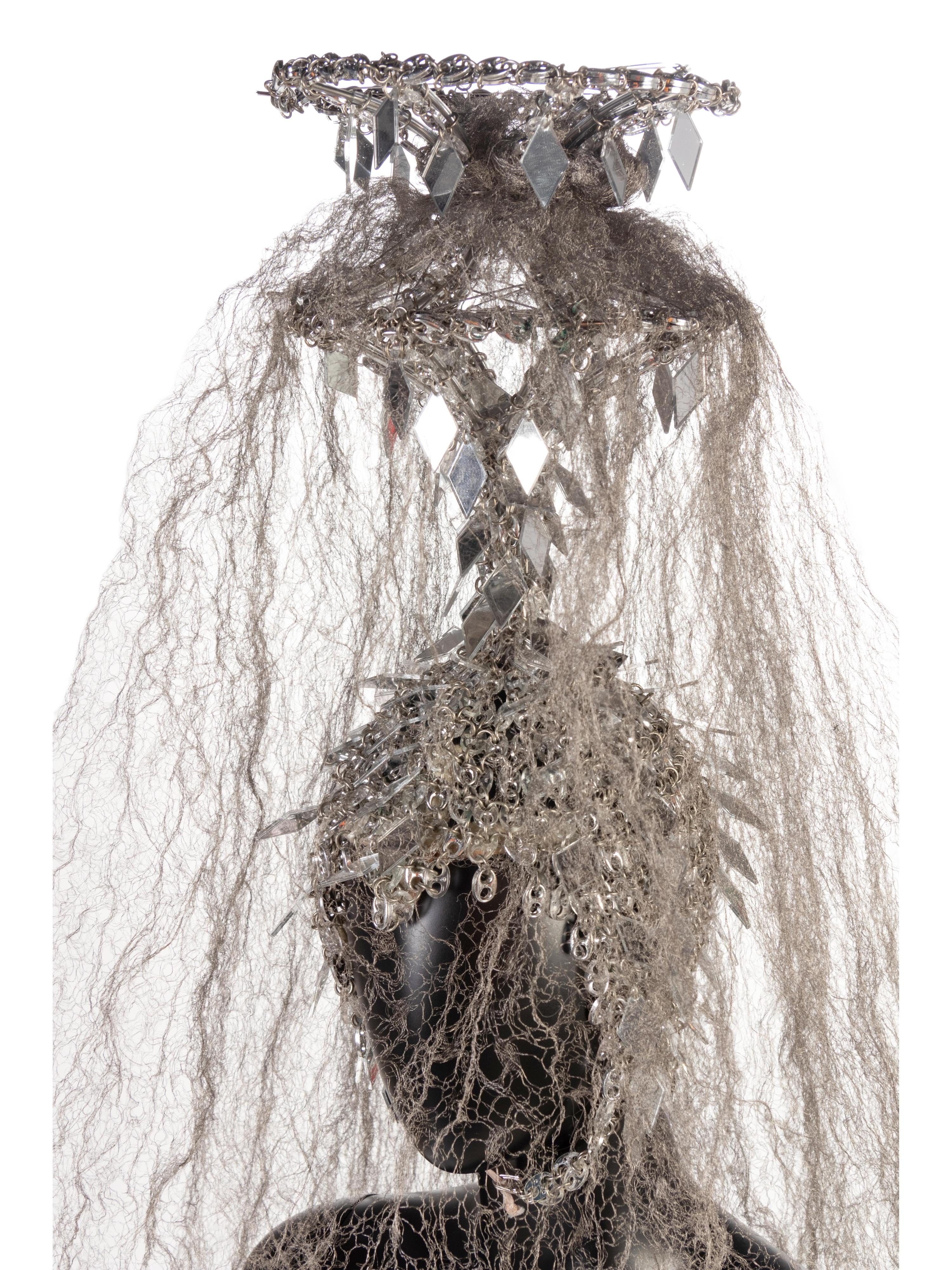 Paco Rabanne Headdress with Wire Veil