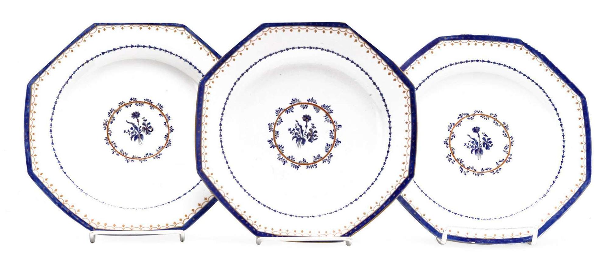 Group of Chinese Export porcelain tablewares second half 18th century and later