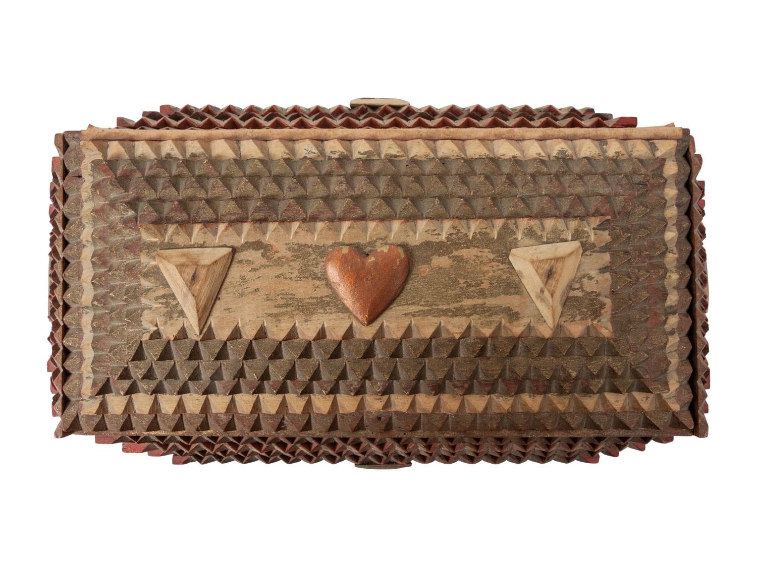 A Collection of Folk Art Carved Puzzle Whimsies and Other Articles