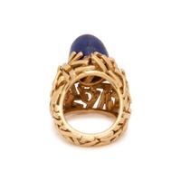 YELLOW GOLD AND LAPIS LAZULI RING