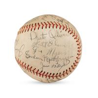 A 1949 Hollywood Stars Team Signed Autograph Baseball