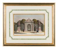 Four German Prints Depicting Gardens — 18TH/19TH CENTURY
