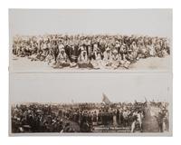 [NATIVE AMERICANS]. 9 panoramic photos of Native American subjects, most by BARKER, Lewiston, ID.